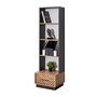 Hanah Home Antik Estantería Antracita y Marrón